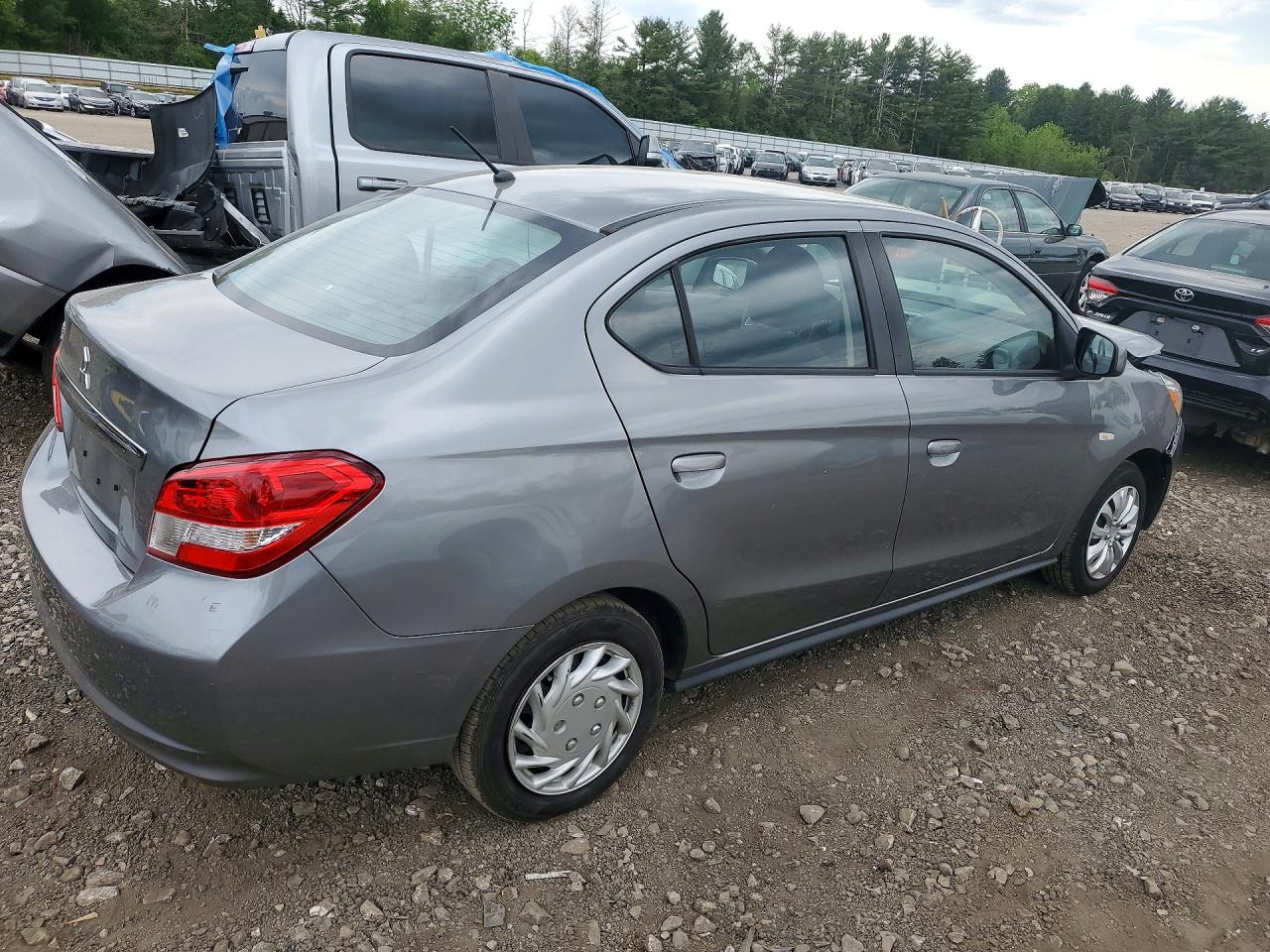2020 Mitsubishi Mirage G4 Es Gray vin: ML32F3FJ3LHF08189