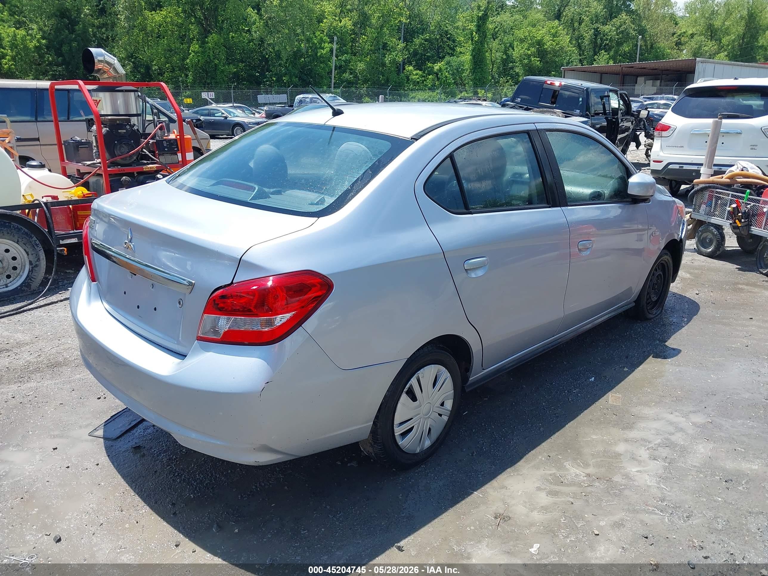 2020 Mitsubishi Mirage G4 Es Silver vin: ML32F3FJ4LHF06337
