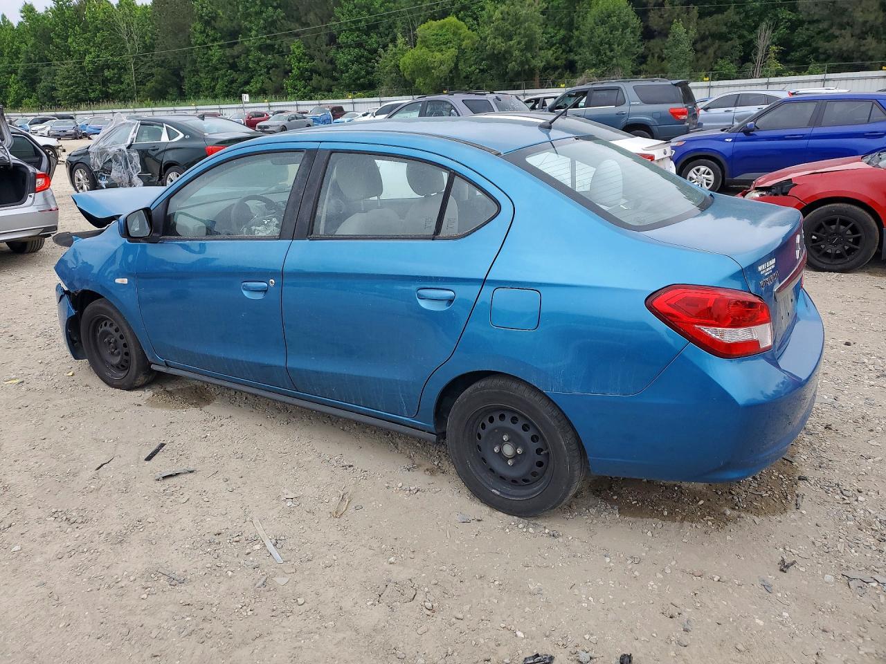2019 Mitsubishi Mirage G4 Es Blue vin: ML32F3FJ5KHF09701