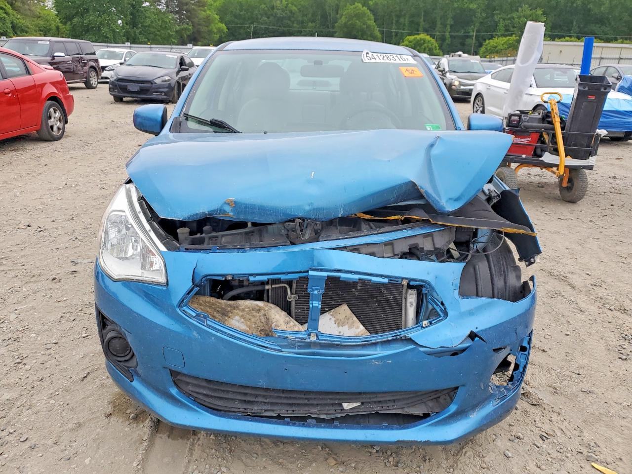 2019 Mitsubishi Mirage G4 Es Blue vin: ML32F3FJ5KHF09701
