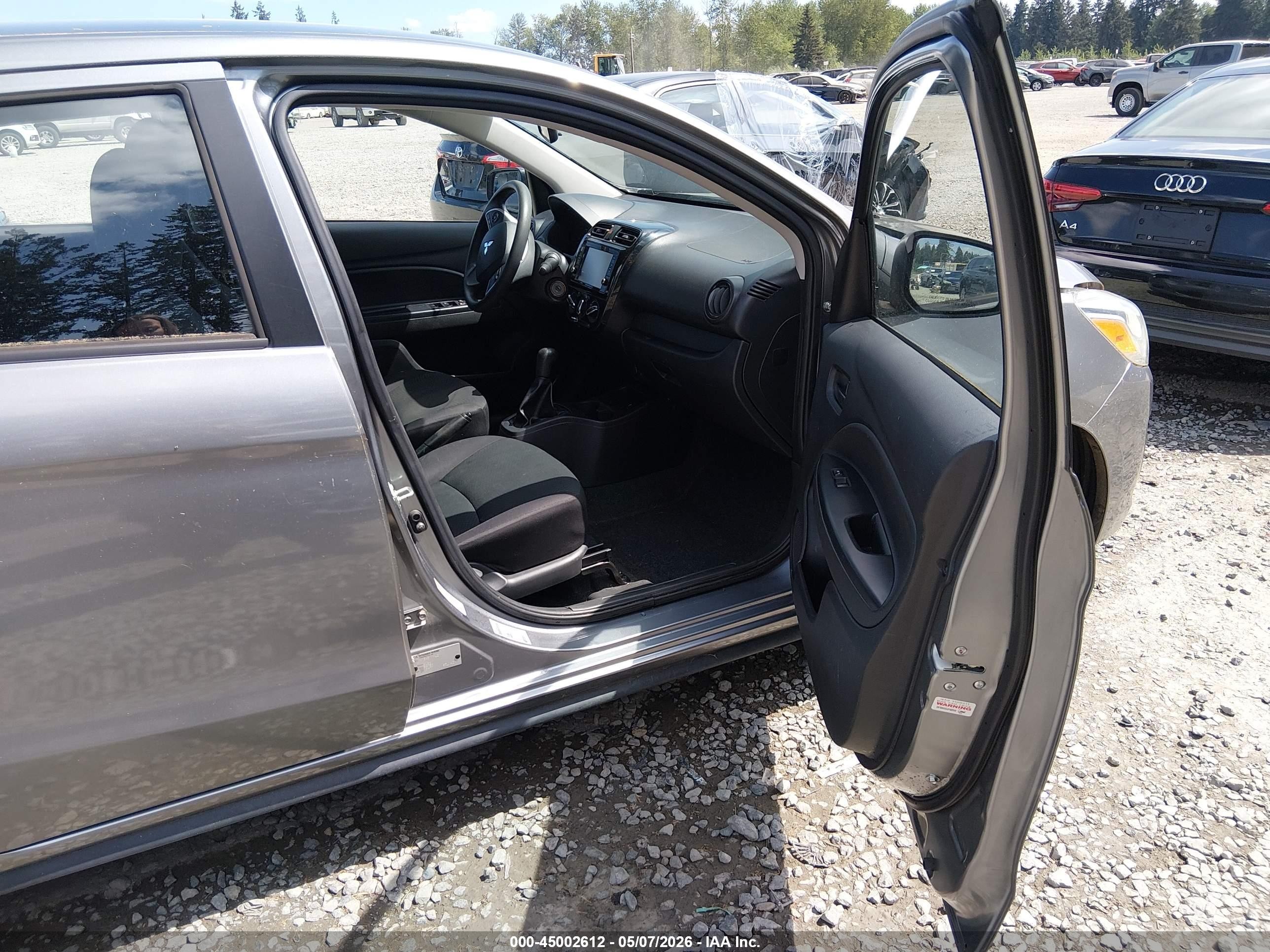 2019 Mitsubishi Mirage G4 Es Gray vin: ML32F3FJ6KHF10646