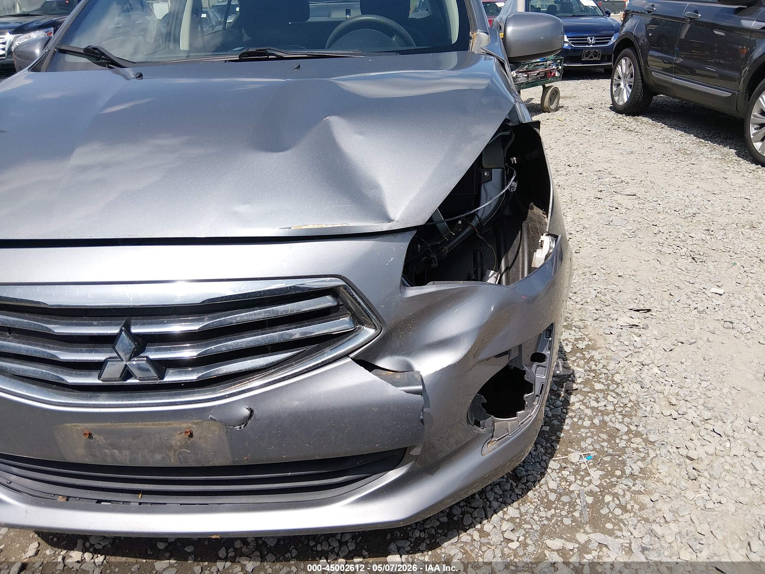 2019 Mitsubishi Mirage G4 Es Gray vin: ML32F3FJ6KHF10646