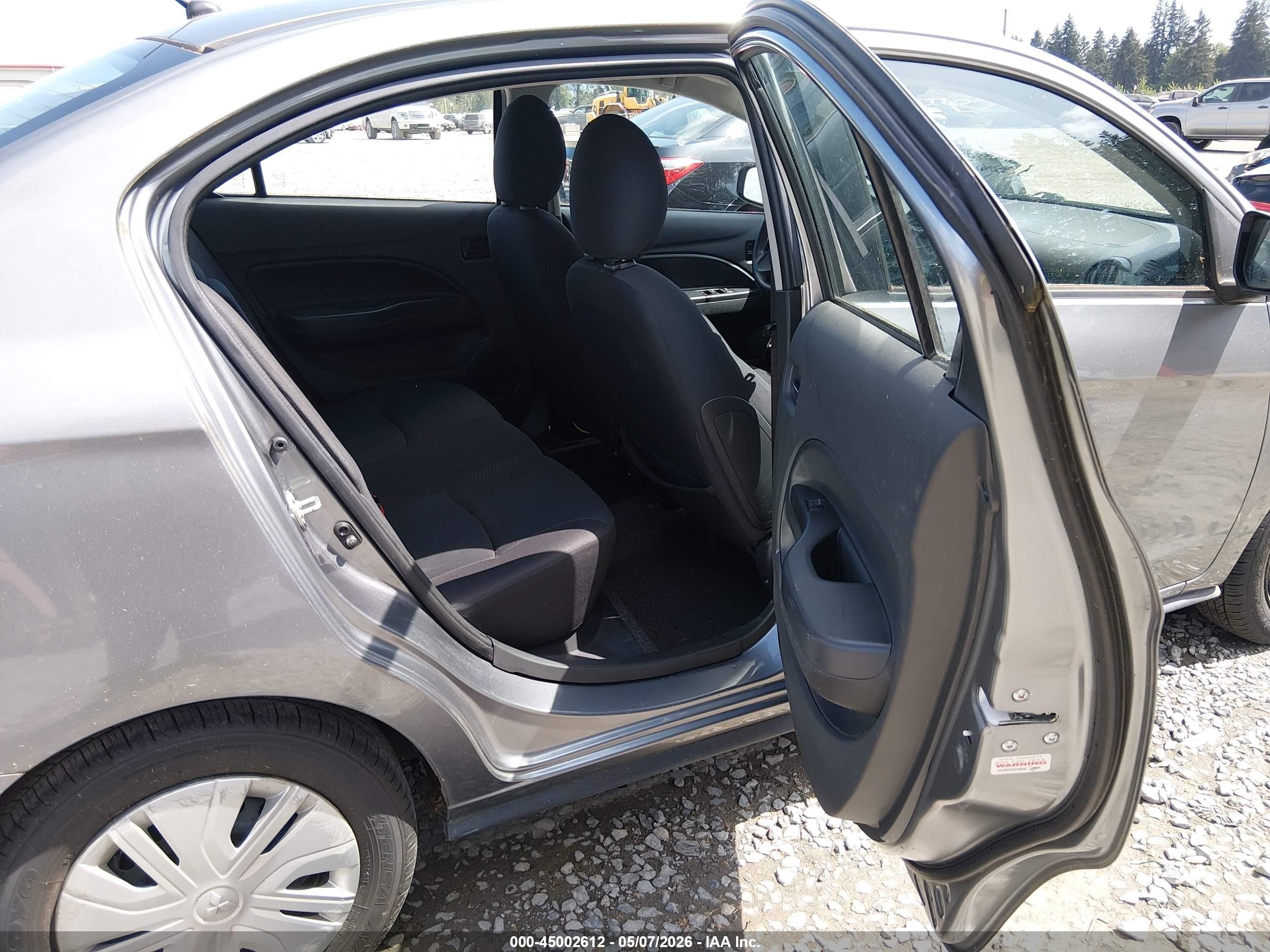 2019 Mitsubishi Mirage G4 Es Gray vin: ML32F3FJ6KHF10646