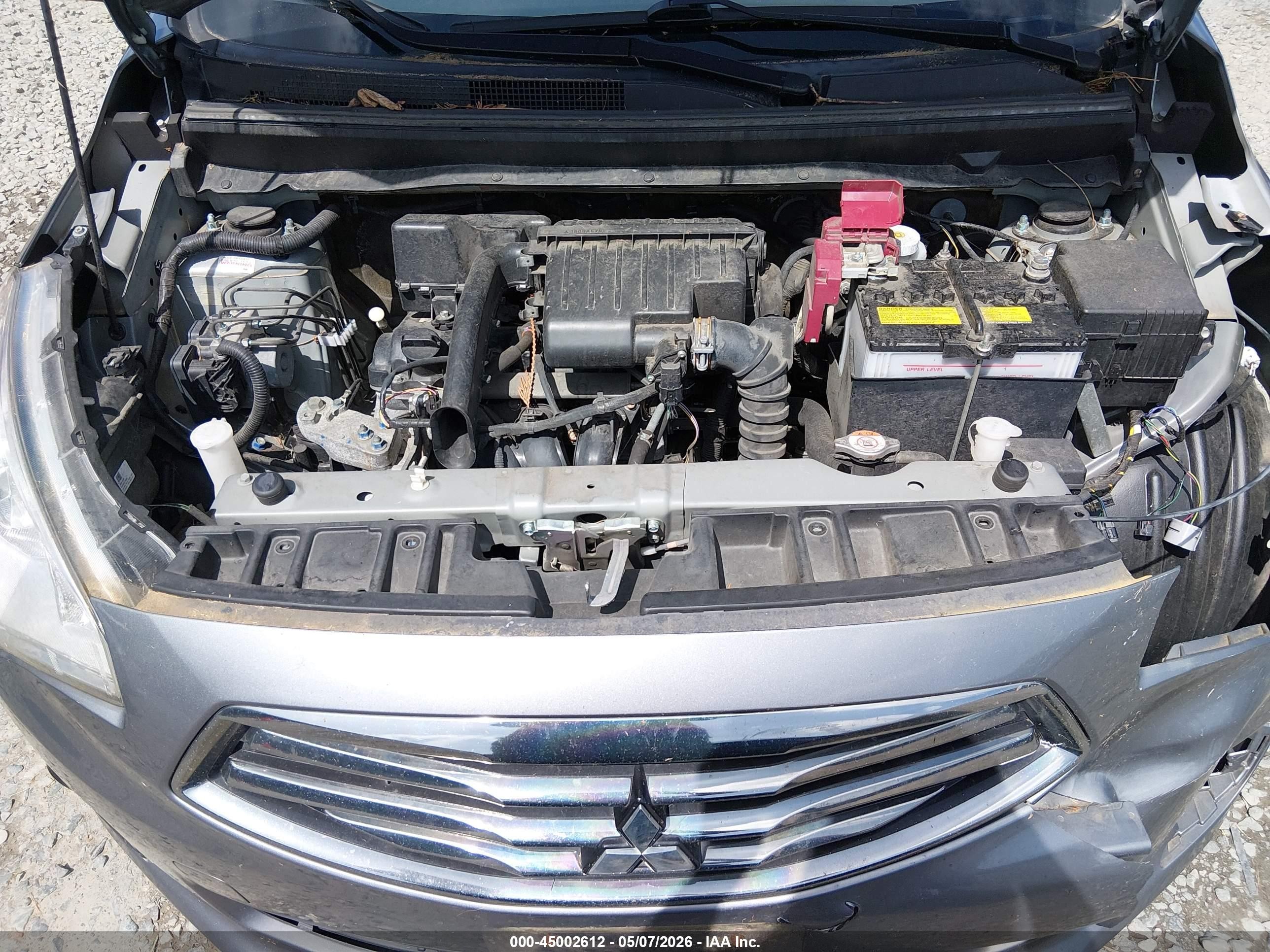 2019 Mitsubishi Mirage G4 Es Gray vin: ML32F3FJ6KHF10646