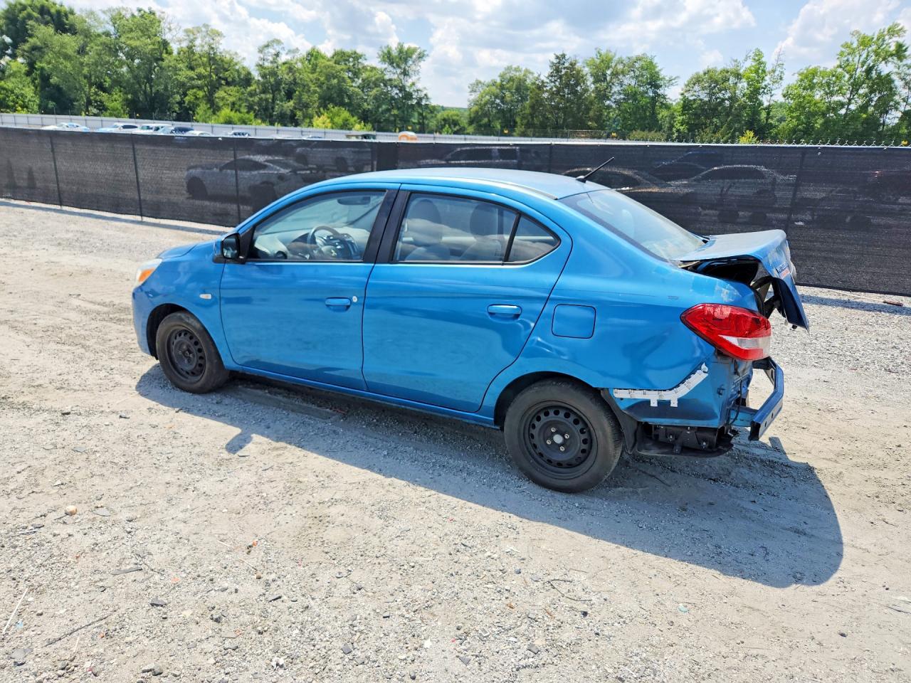 2017 Mitsubishi Mirage G4 Es Синий vin: ML32F3FJ7HHF14763