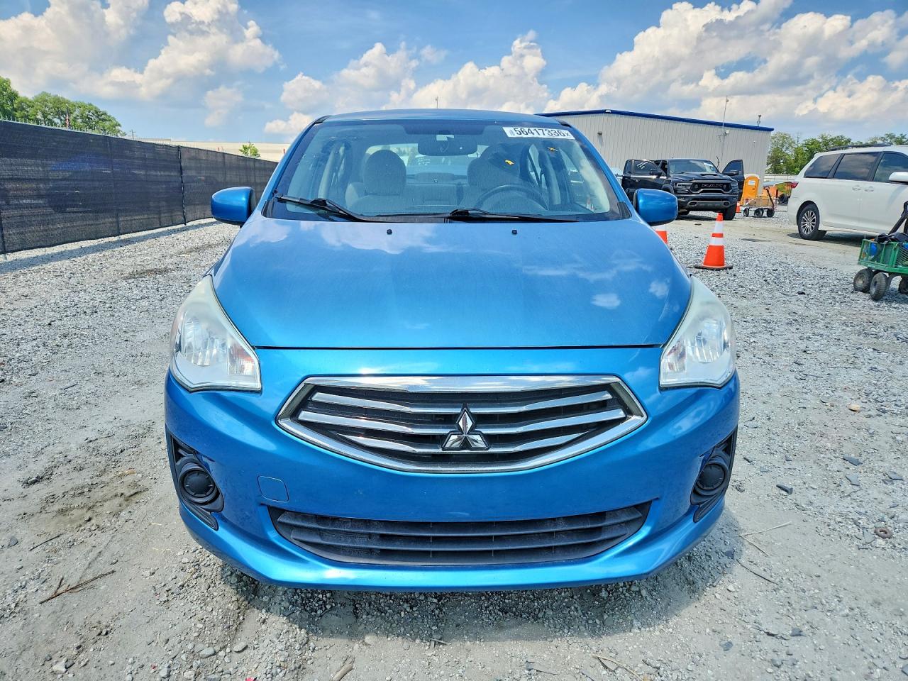 2017 Mitsubishi Mirage G4 Es Синий vin: ML32F3FJ7HHF14763