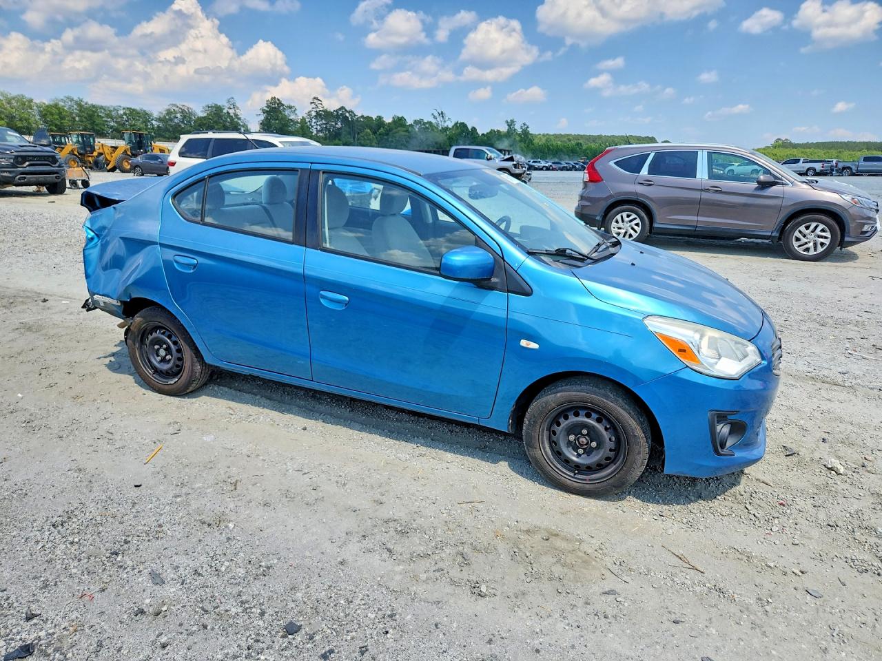 2017 Mitsubishi Mirage G4 Es Синий vin: ML32F3FJ7HHF14763