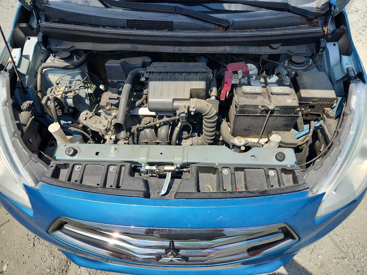 2017 Mitsubishi Mirage G4 Es Синий vin: ML32F3FJ7HHF14763
