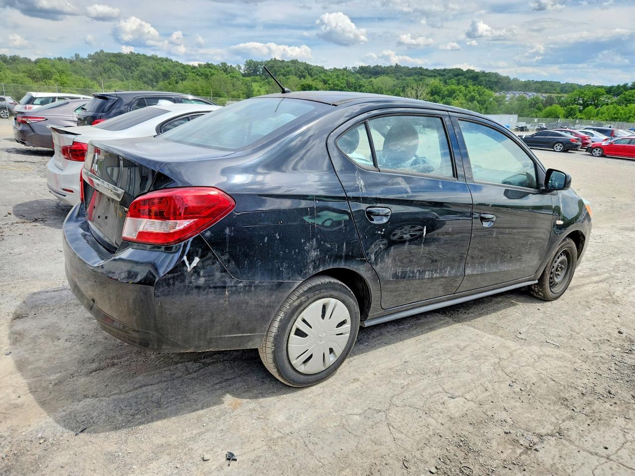 2020 Mitsubishi Mirage G4 Es Black vin: ML32F3FJ7LHF13136