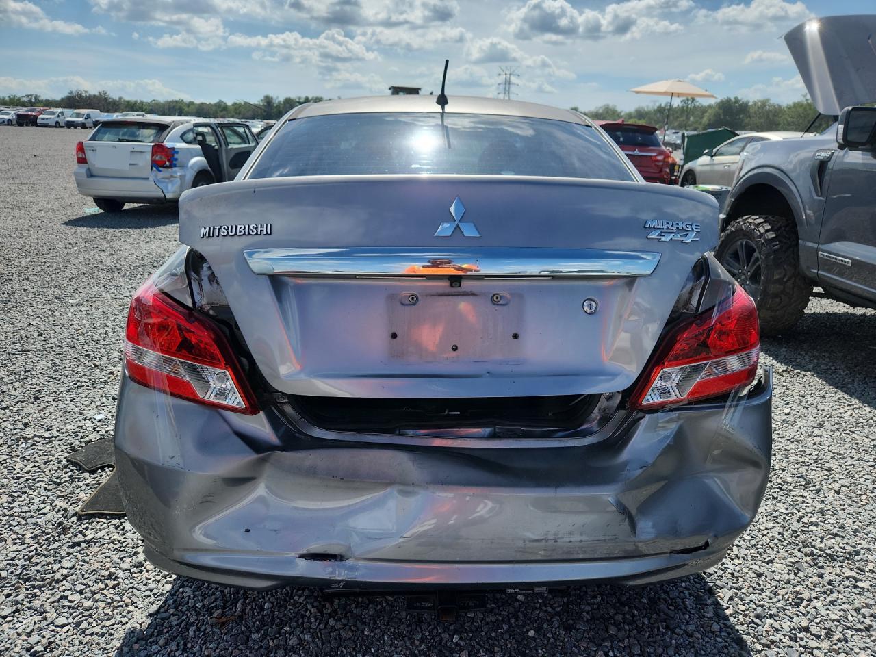 2017 Mitsubishi Mirage G4 Es Gray vin: ML32F3FJ8HHF06574