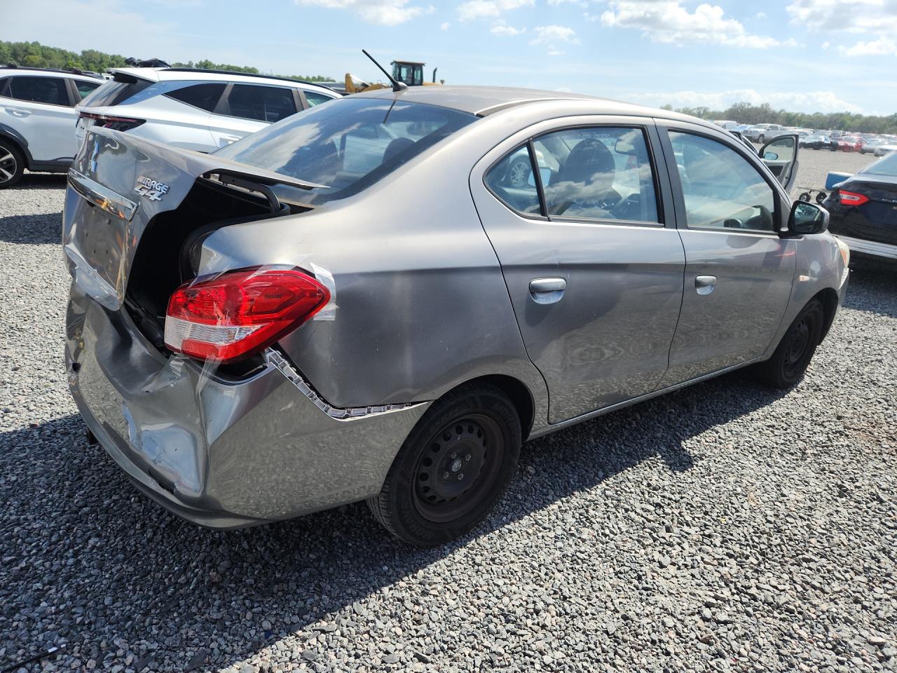 2017 Mitsubishi Mirage G4 Es Gray vin: ML32F3FJ8HHF06574
