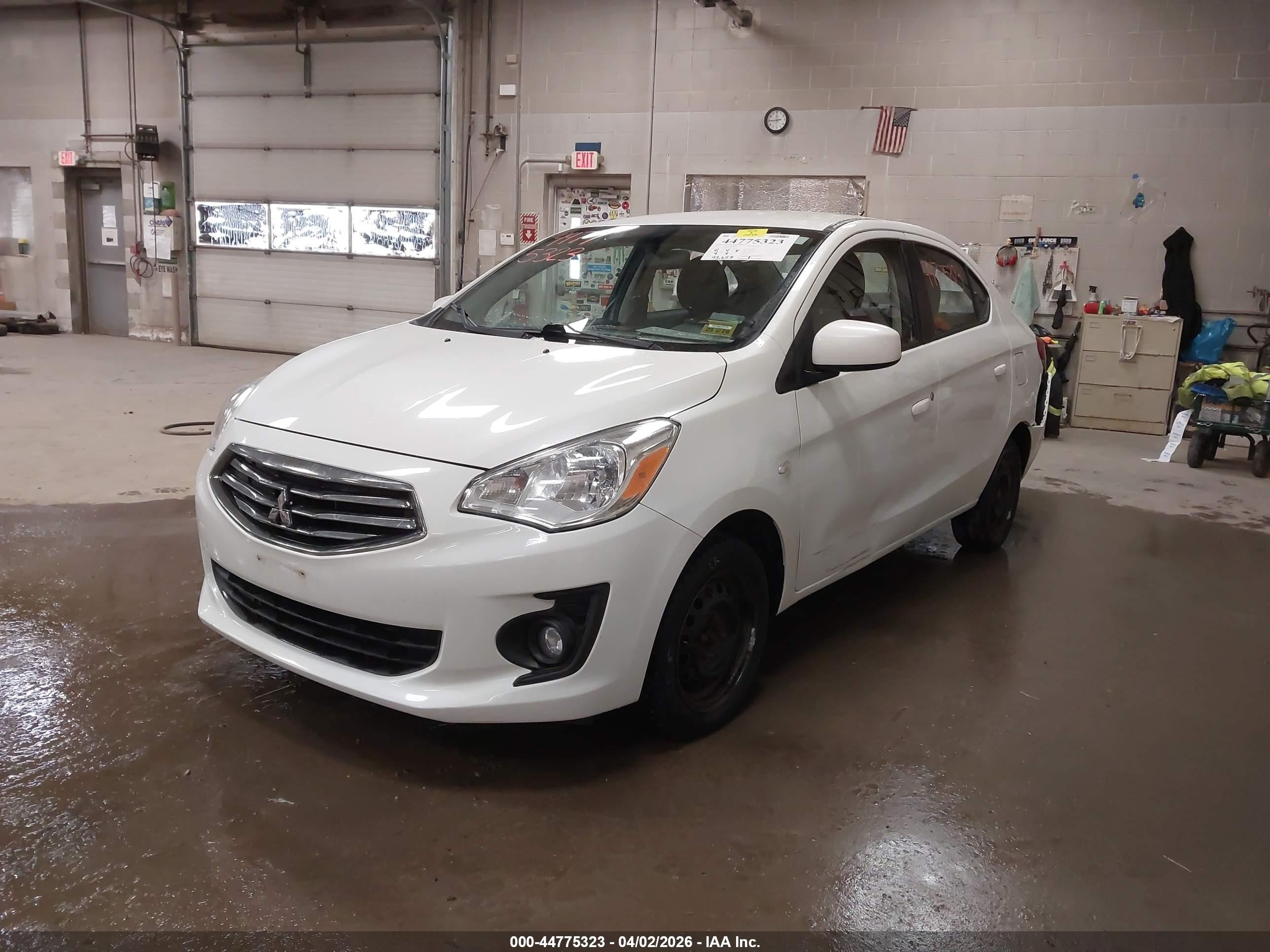 2018 Mitsubishi Mirage G4 Es White vin: ML32F3FJ8JHF14714