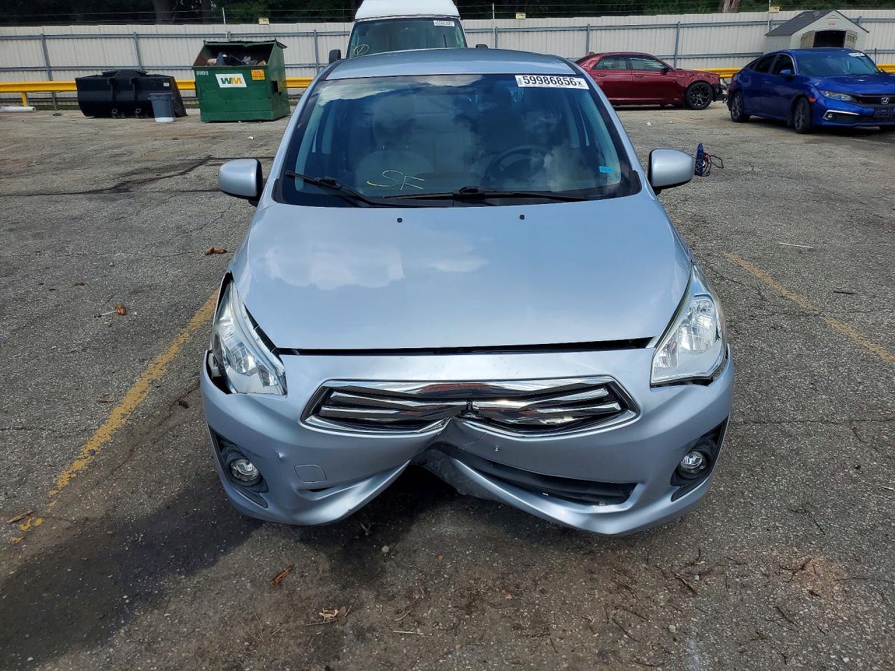 2019 Mitsubishi Mirage G4 Es Серебряный vin: ML32F3FJ8KHF06114