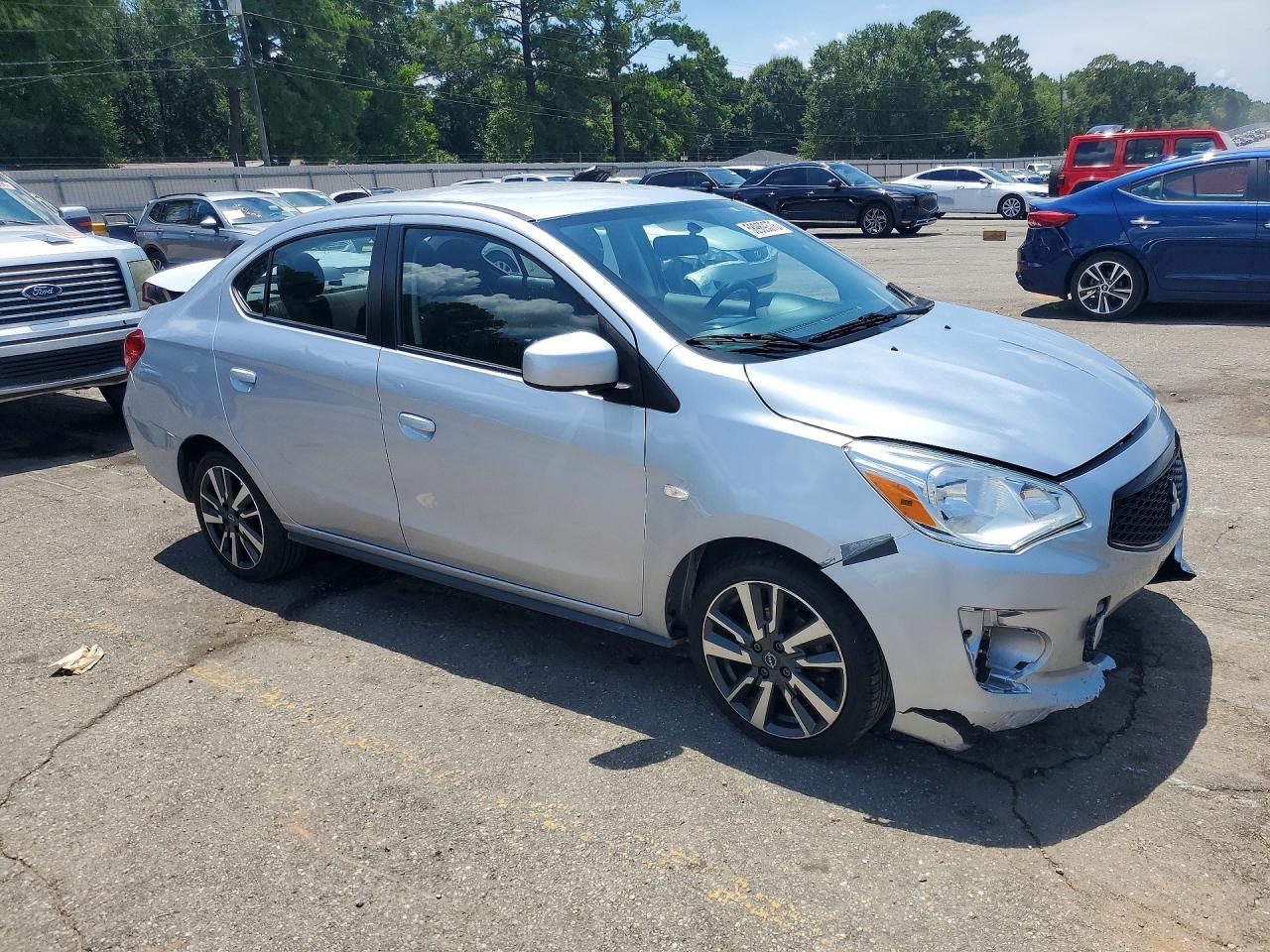 2020 Mitsubishi Mirage G4 Es Silver vin: ML32F3FJ8LHF07975