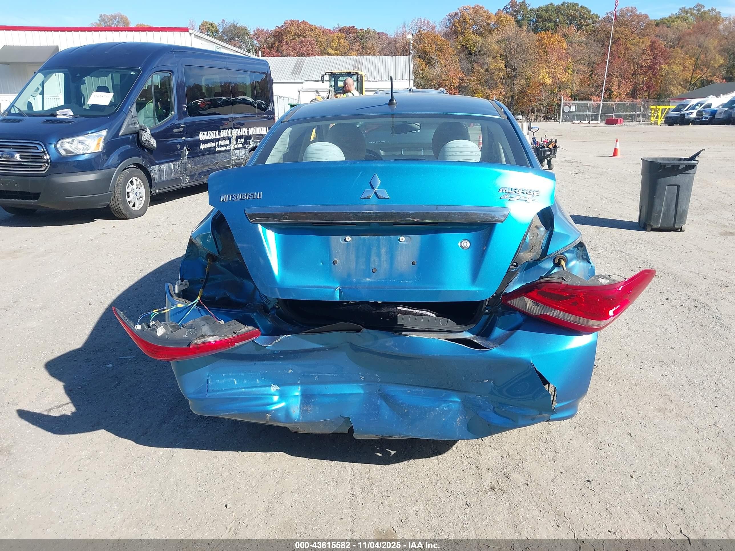 2017 Mitsubishi Mirage G4 Es Blue vin: ML32F3FJ9HH004234