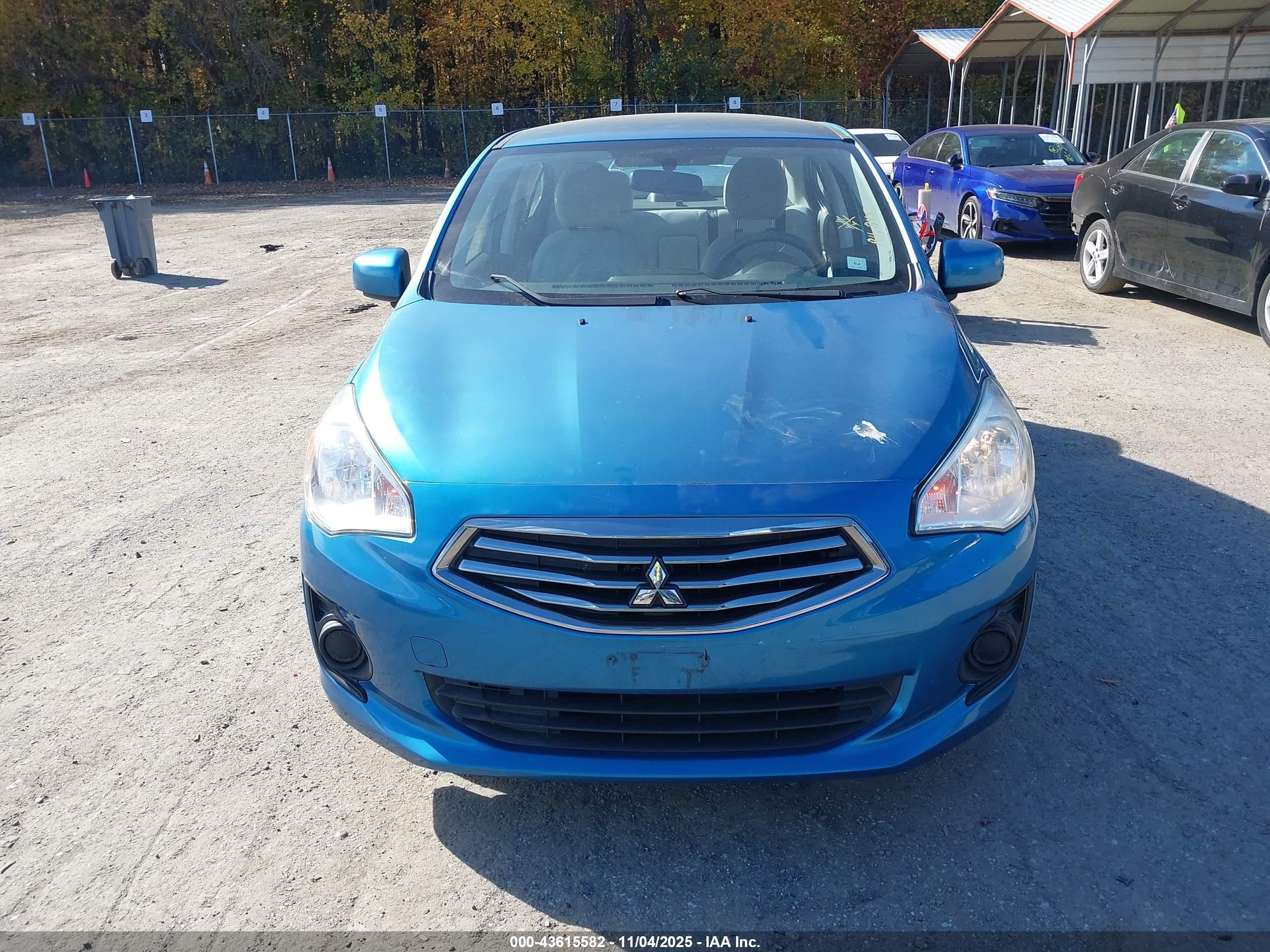 2017 Mitsubishi Mirage G4 Es Blue vin: ML32F3FJ9HH004234