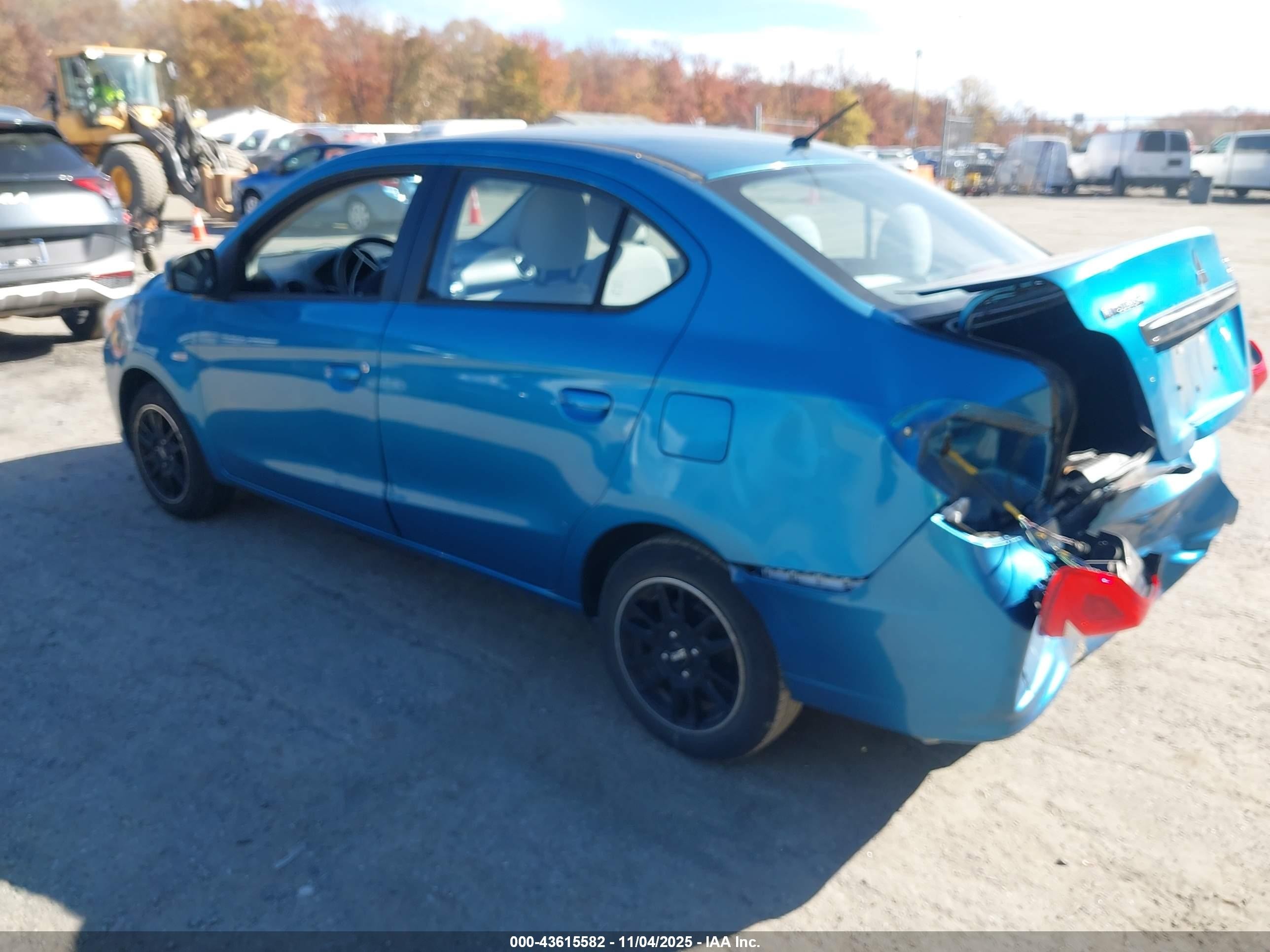 2017 Mitsubishi Mirage G4 Es Blue vin: ML32F3FJ9HH004234
