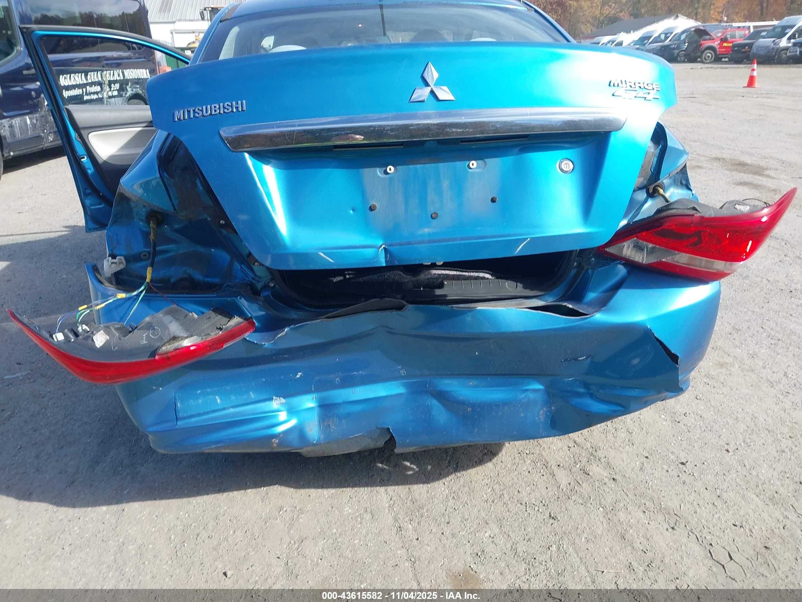 2017 Mitsubishi Mirage G4 Es Blue vin: ML32F3FJ9HH004234