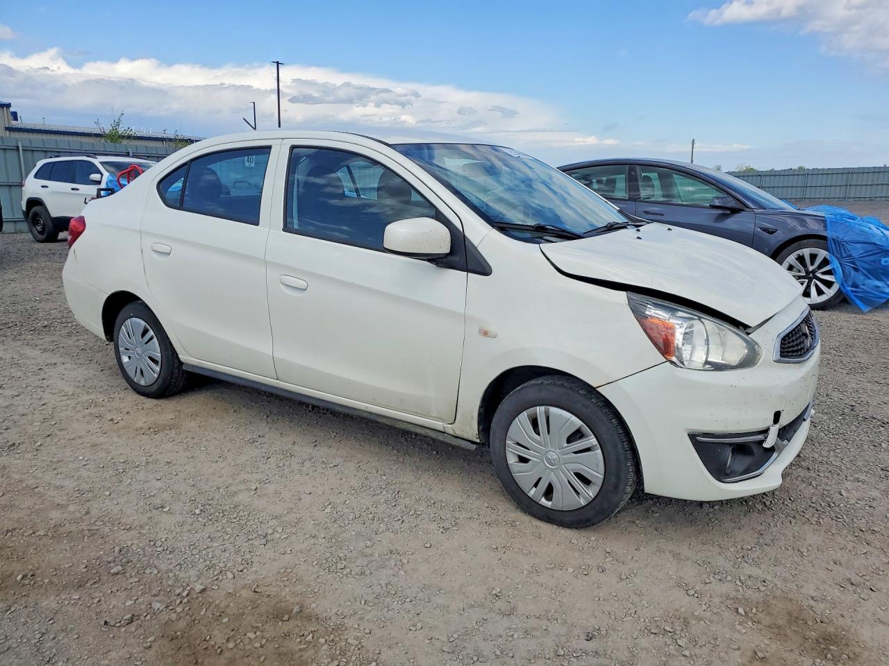 2019 Mitsubishi Mirage G4 Es White vin: ML32F3FJ9KHF07188