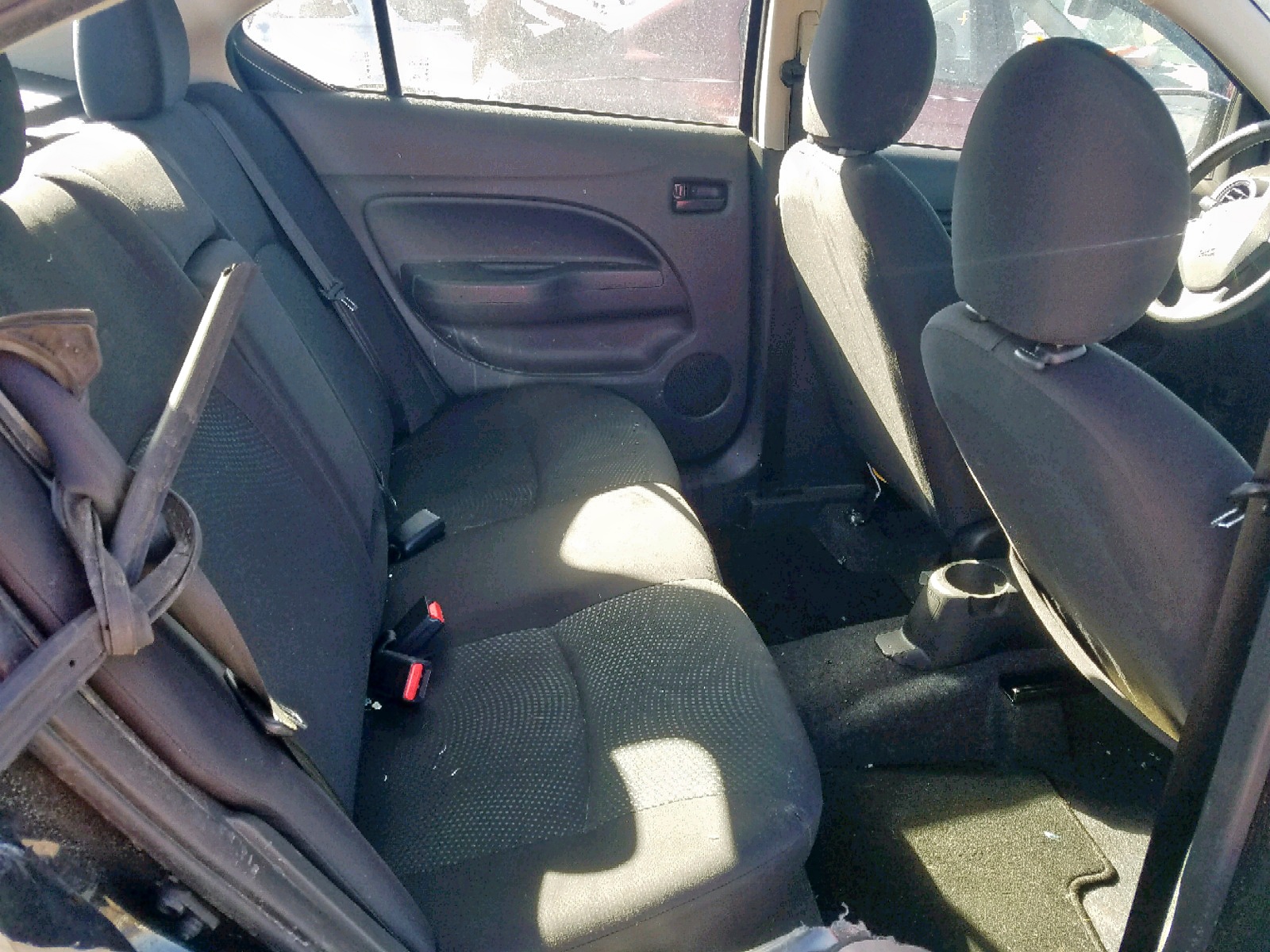 2019 Mitsubishi Mirage G4 Es Черный vin: ML32F3FJ9KHF16280