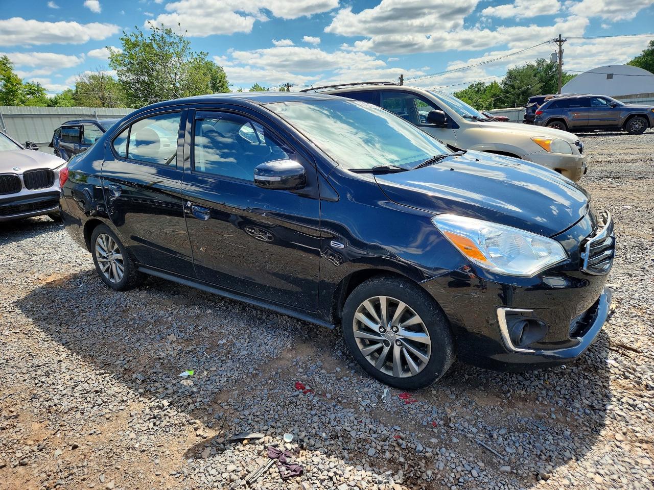 2019 Mitsubishi Mirage G4 Se Black vin: ML32F4FJ1KHF12438