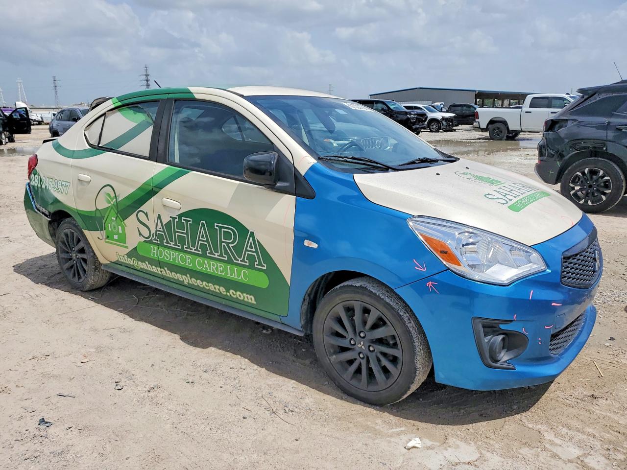 2020 Mitsubishi Mirage G4 Se Blue vin: ML32F4FJ1LHF09685