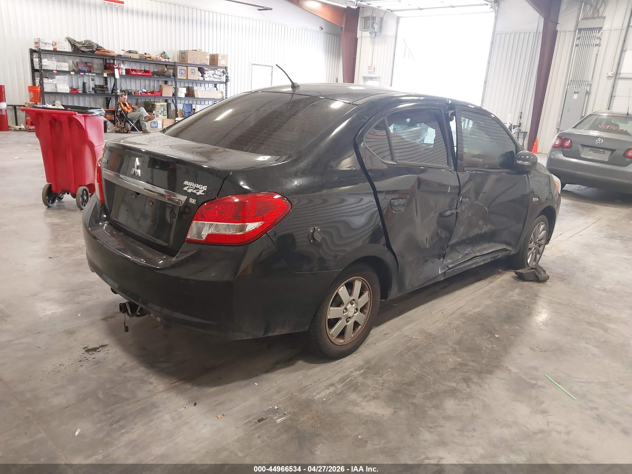 2017 Mitsubishi Mirage G4 Se Black vin: ML32F4FJ2HHF19892