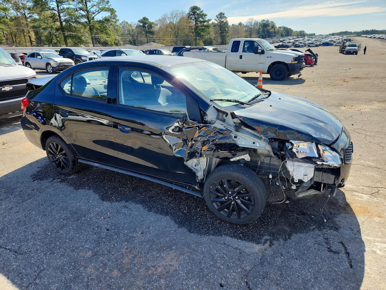 2020 Mitsubishi Mirage G4 Se Black vin: ML32F4FJ2LHF10909