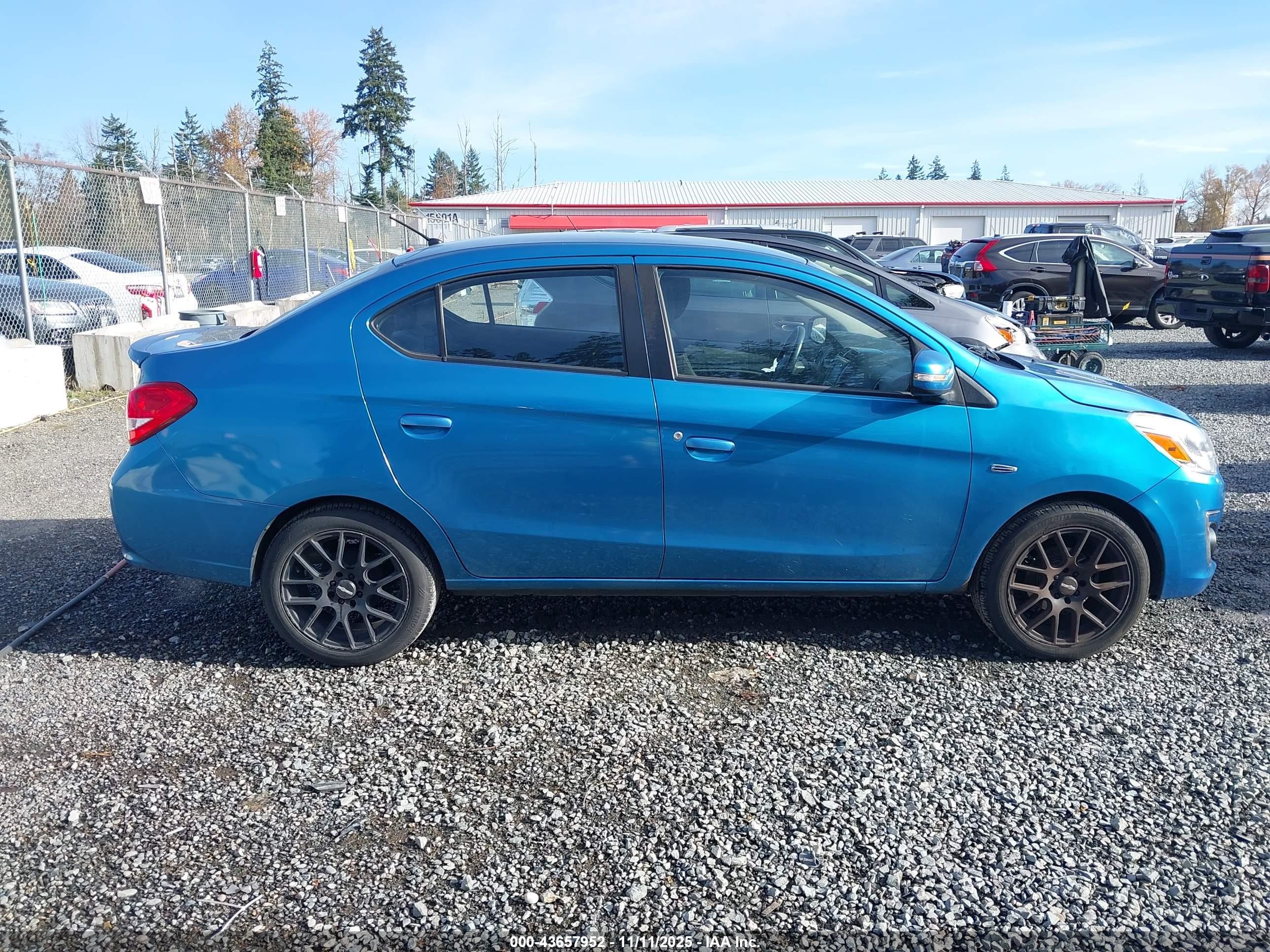 2018 Mitsubishi Mirage G4 Se Blue vin: ML32F4FJ9JHF10810