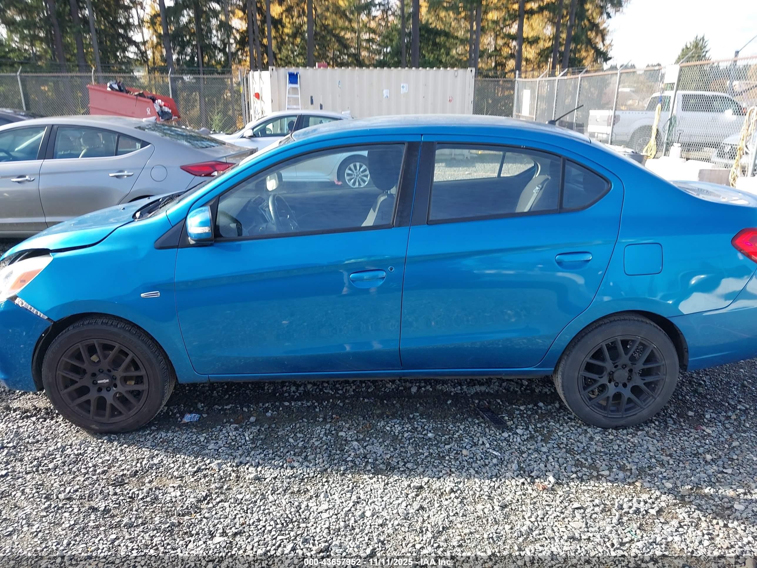 2018 Mitsubishi Mirage G4 Se Blue vin: ML32F4FJ9JHF10810