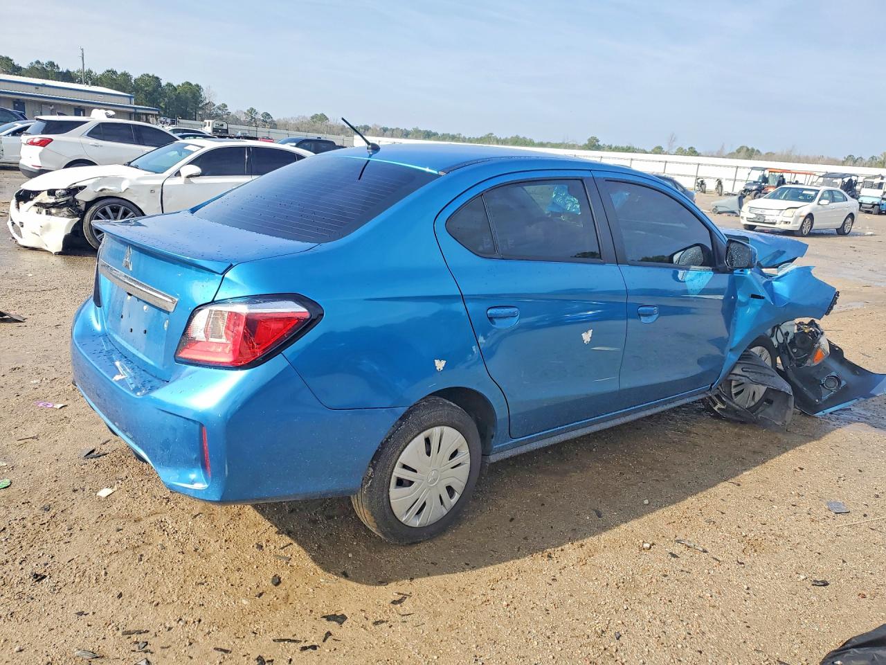 2023 Mitsubishi Mirage G4 Es Blue vin: ML32FUFJ0PHF05956