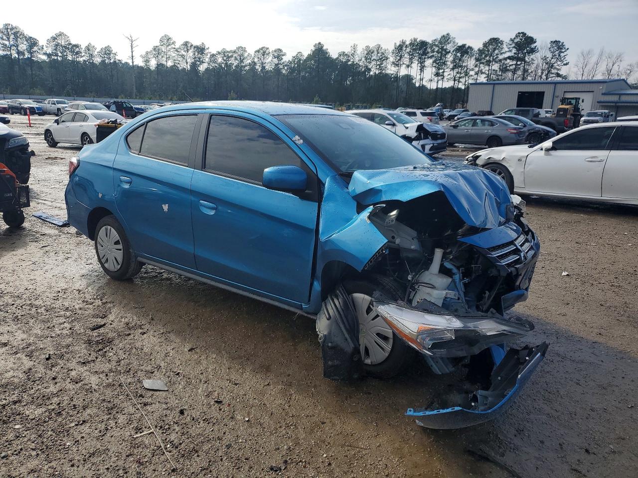 2023 Mitsubishi Mirage G4 Es Blue vin: ML32FUFJ0PHF05956