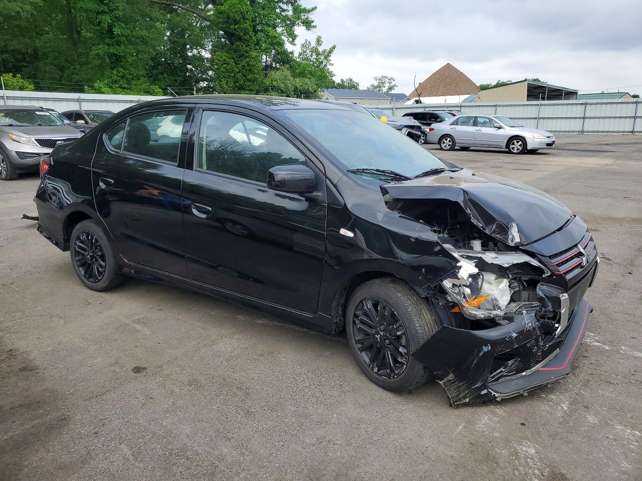 2024 Mitsubishi Mirage G4 Es Black vin: ML32FUFJ0RHF09055