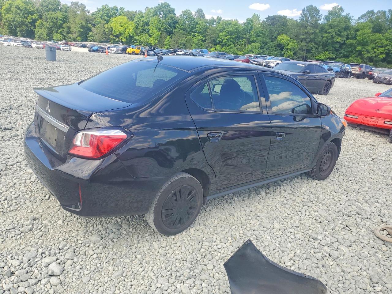 2023 Mitsubishi Mirage G4 Es Black vin: ML32FUFJ2PHF06512