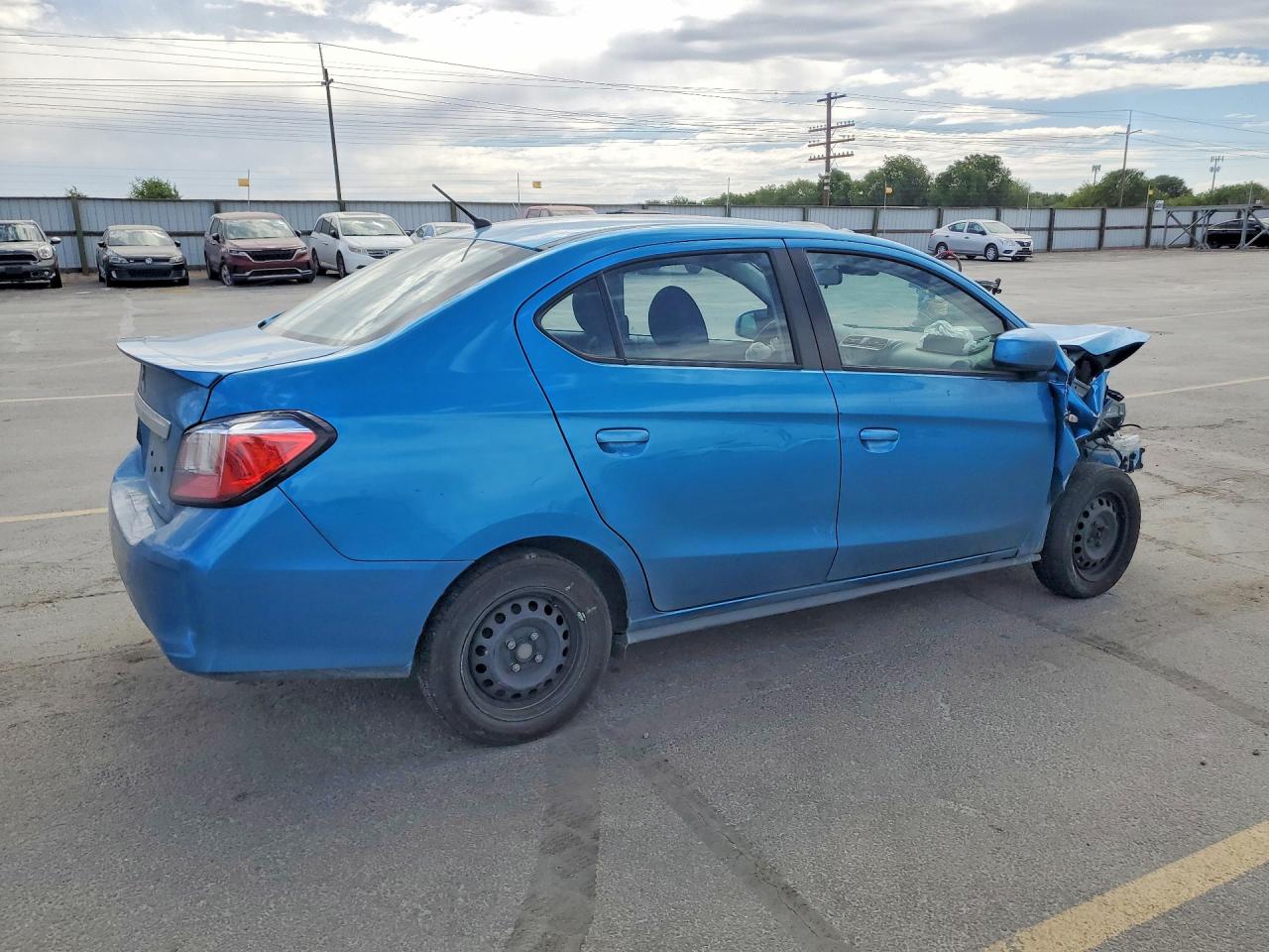 2024 Mitsubishi Mirage G4 Es Blue vin: ML32FUFJ3RHF16002
