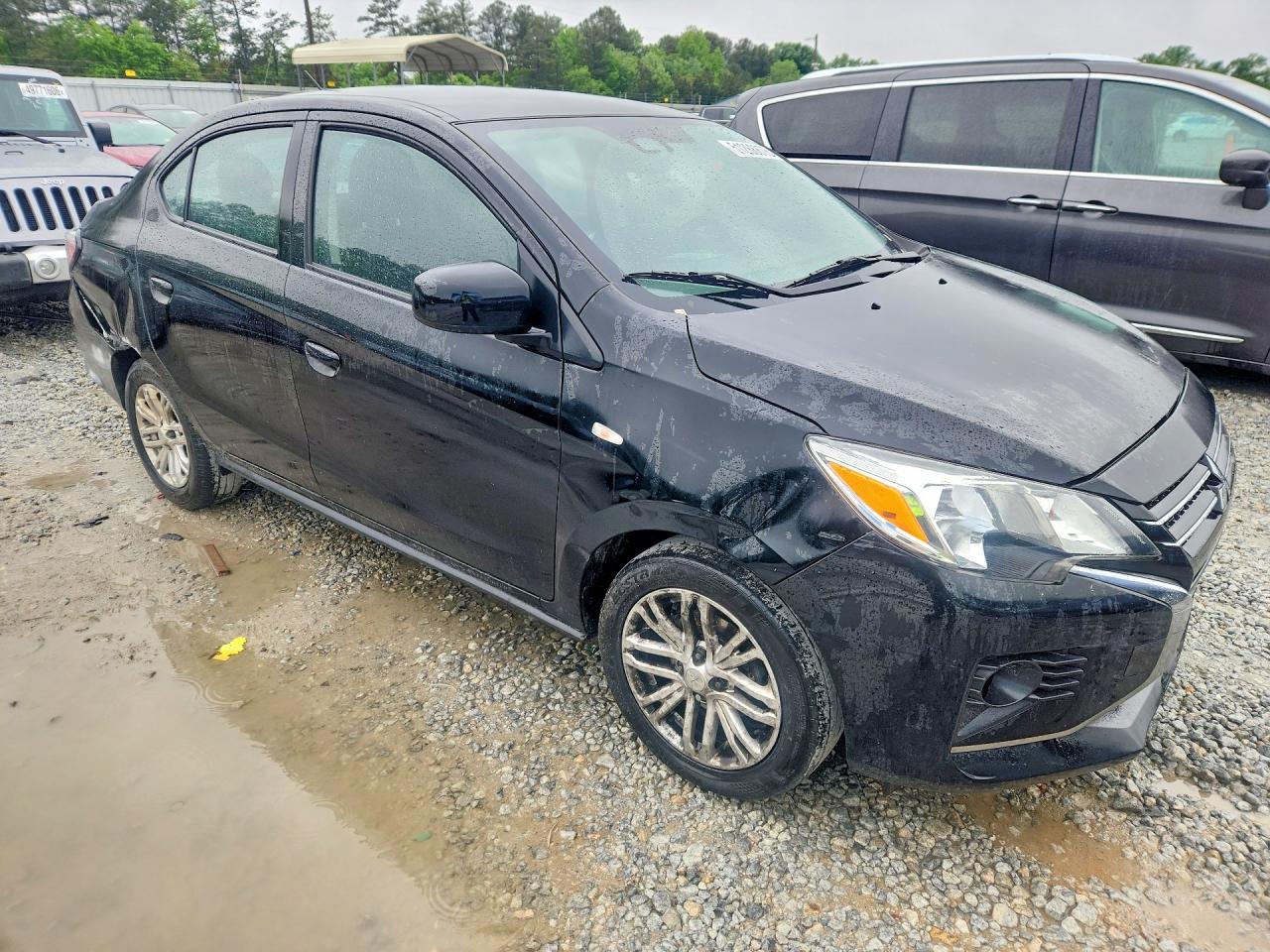 2022 Mitsubishi Mirage G4 Es Черный vin: ML32FUFJ7NHF03926