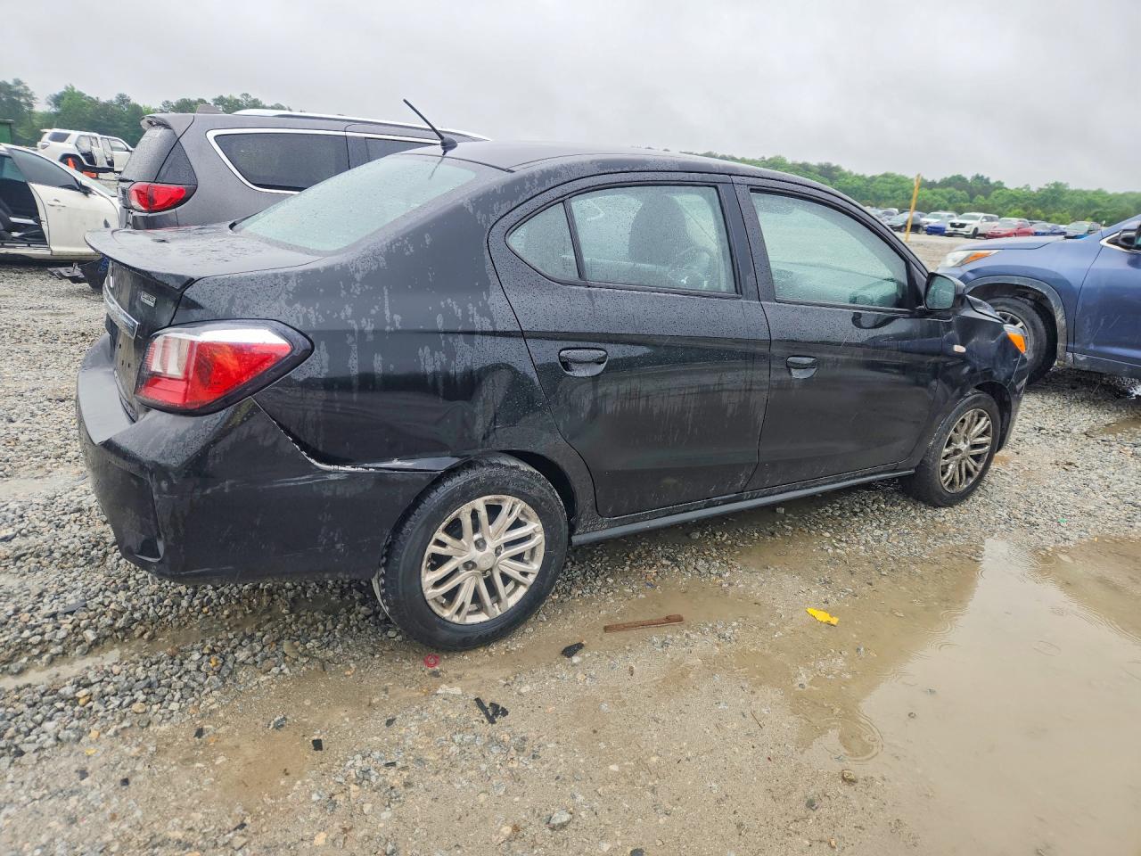 2022 Mitsubishi Mirage G4 Es Черный vin: ML32FUFJ7NHF03926