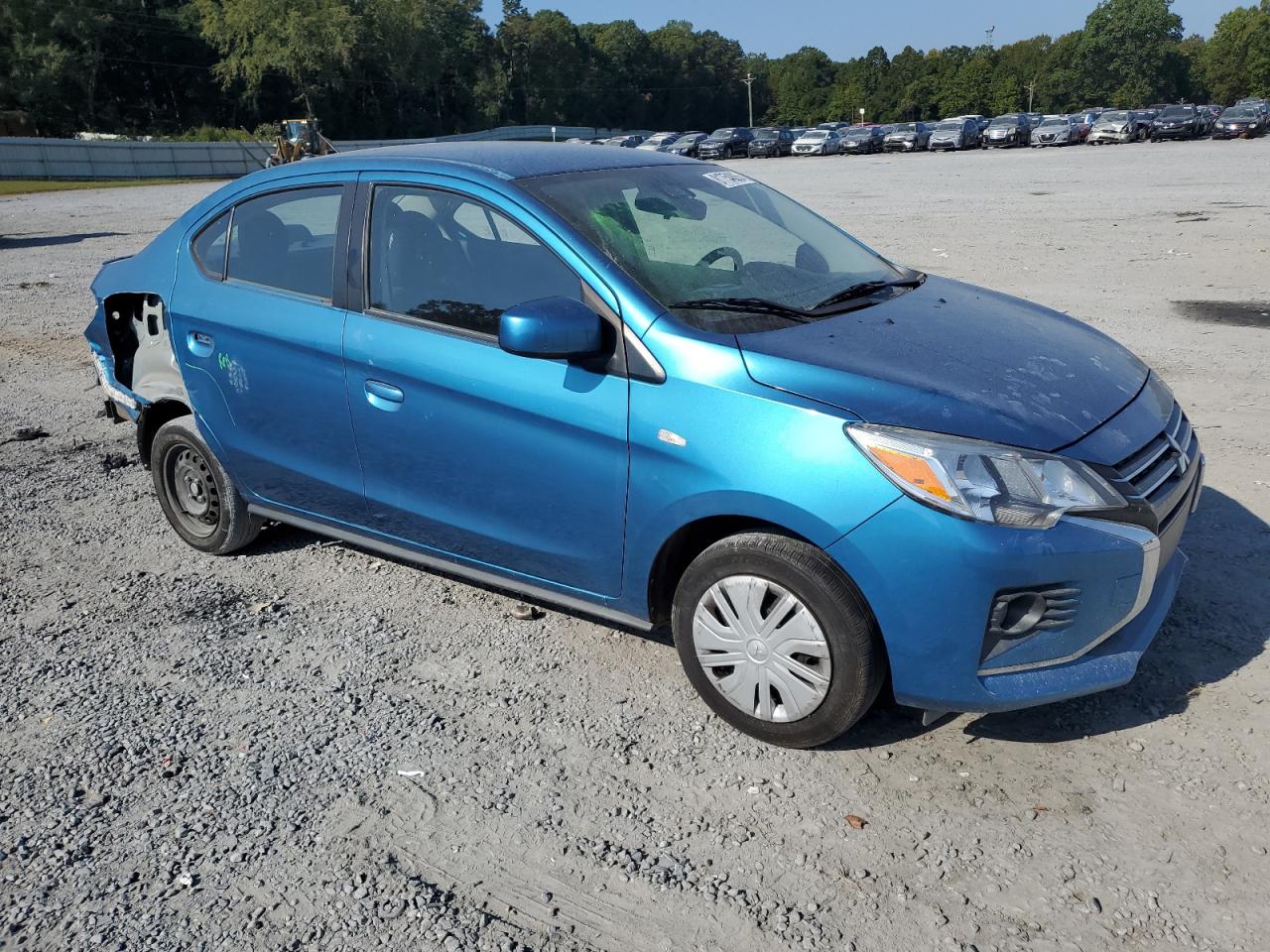 2022 Mitsubishi Mirage G4 Es Синий vin: ML32FUFJ7NHF06664