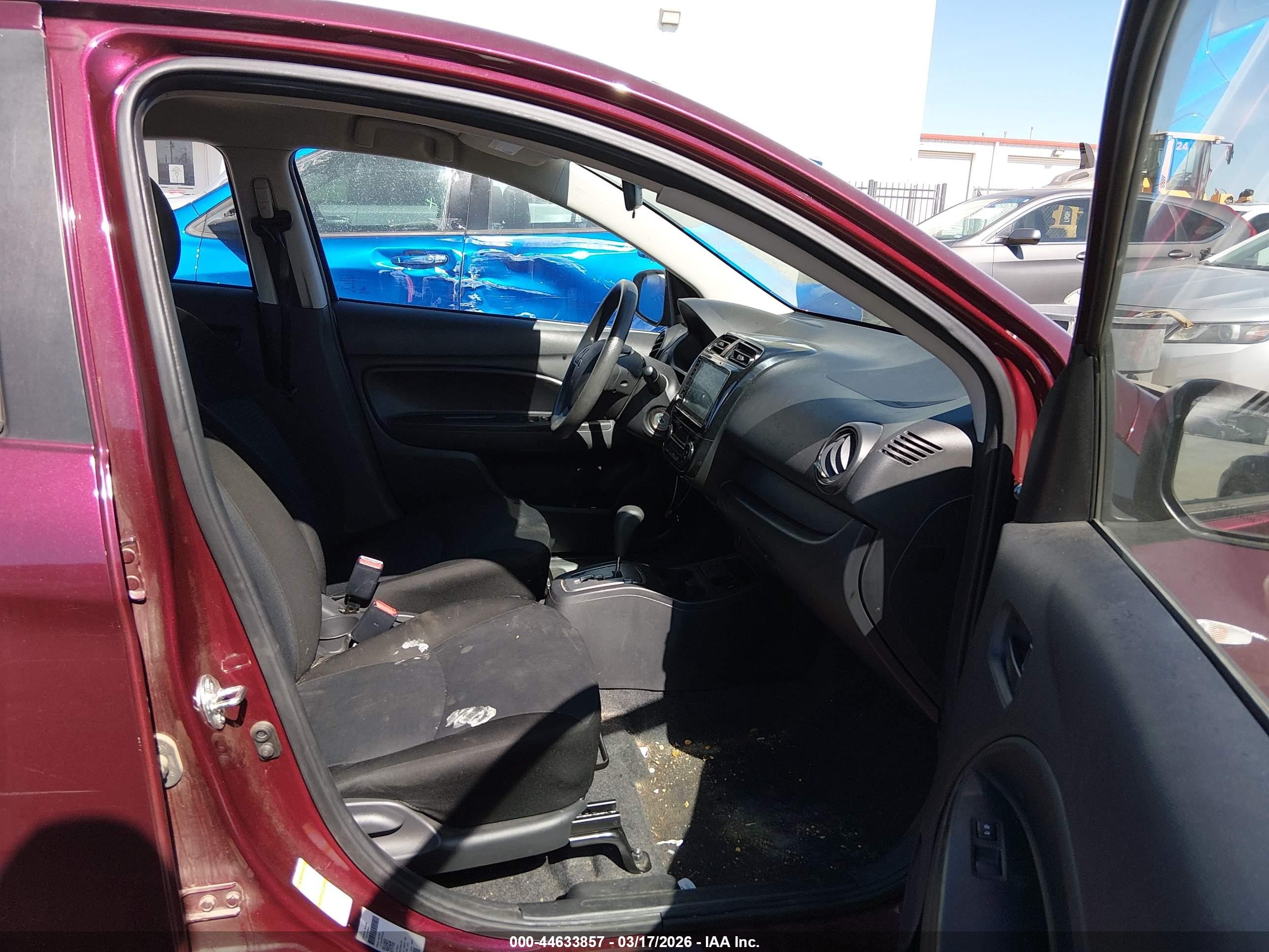 2023 Mitsubishi Mirage G4 Es Темно-бордовый vin: ML32FUFJ7PHF04402