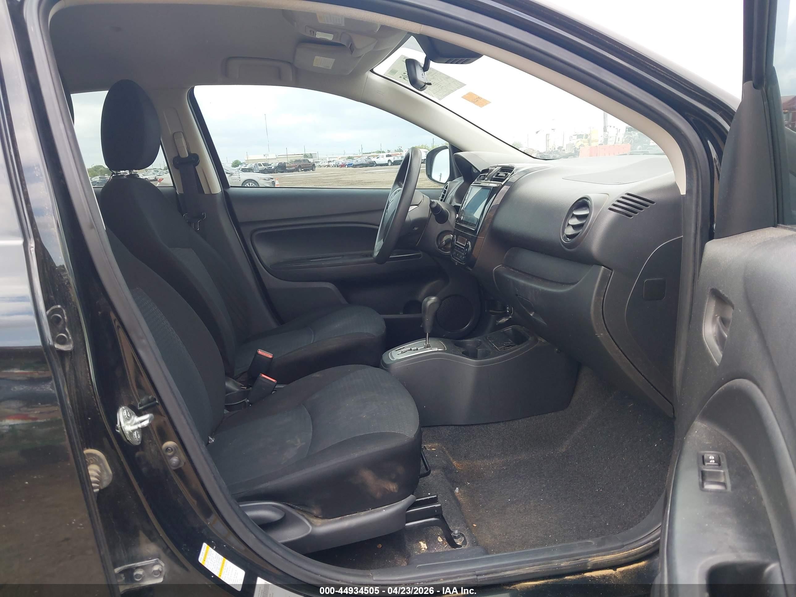 2022 Mitsubishi Mirage G4 Es Черный vin: ML32FUFJ9NHF01045