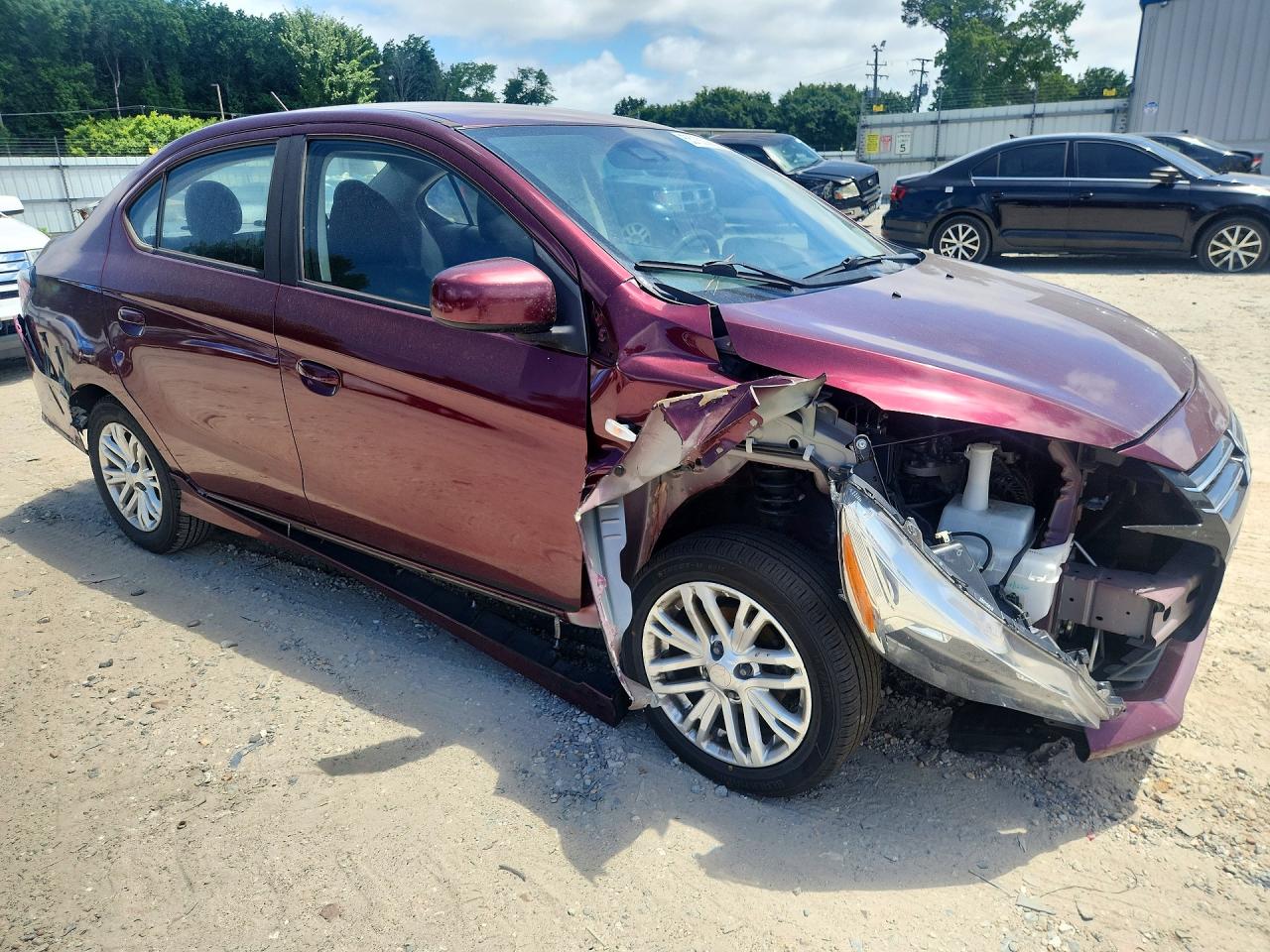 2021 Mitsubishi Mirage G4 Es Purple vin: ML32FUFJXMHF04535