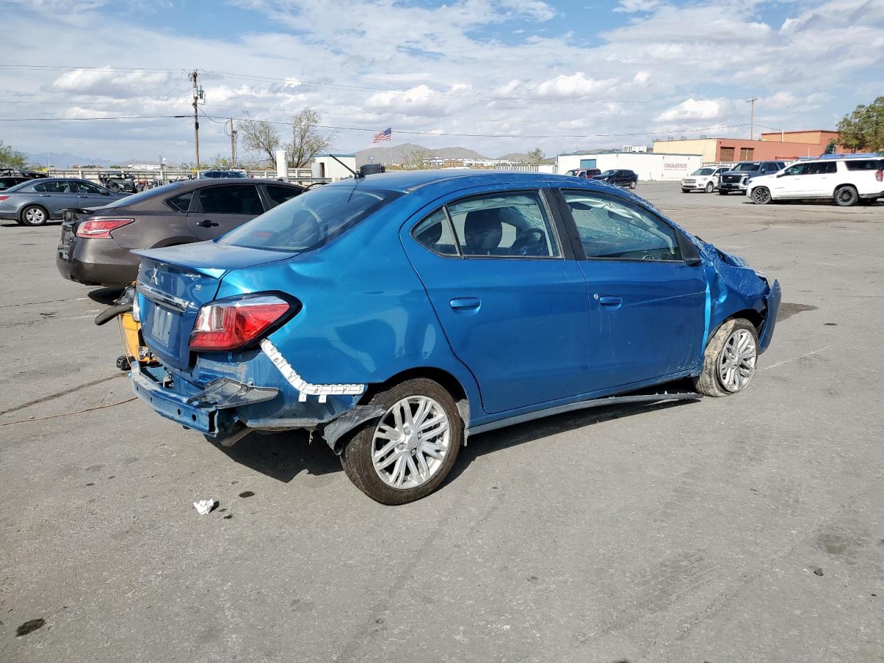 2022 Mitsubishi Mirage G4 Se Синий vin: ML32FVFJ1NHF07914