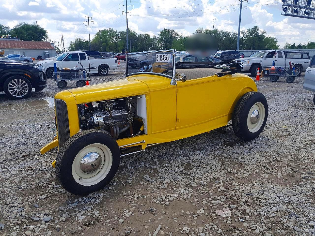 1931 Ford Model A Yellow vin: MVIN177681IND