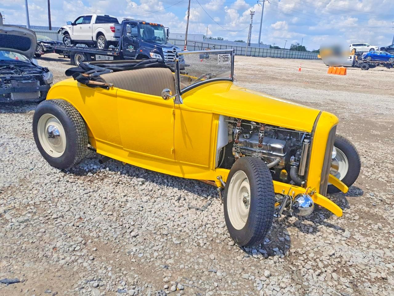 1931 Ford Model A Yellow vin: MVIN177681IND