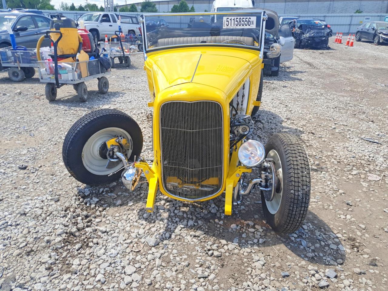 1931 Ford Model A Yellow vin: MVIN177681IND