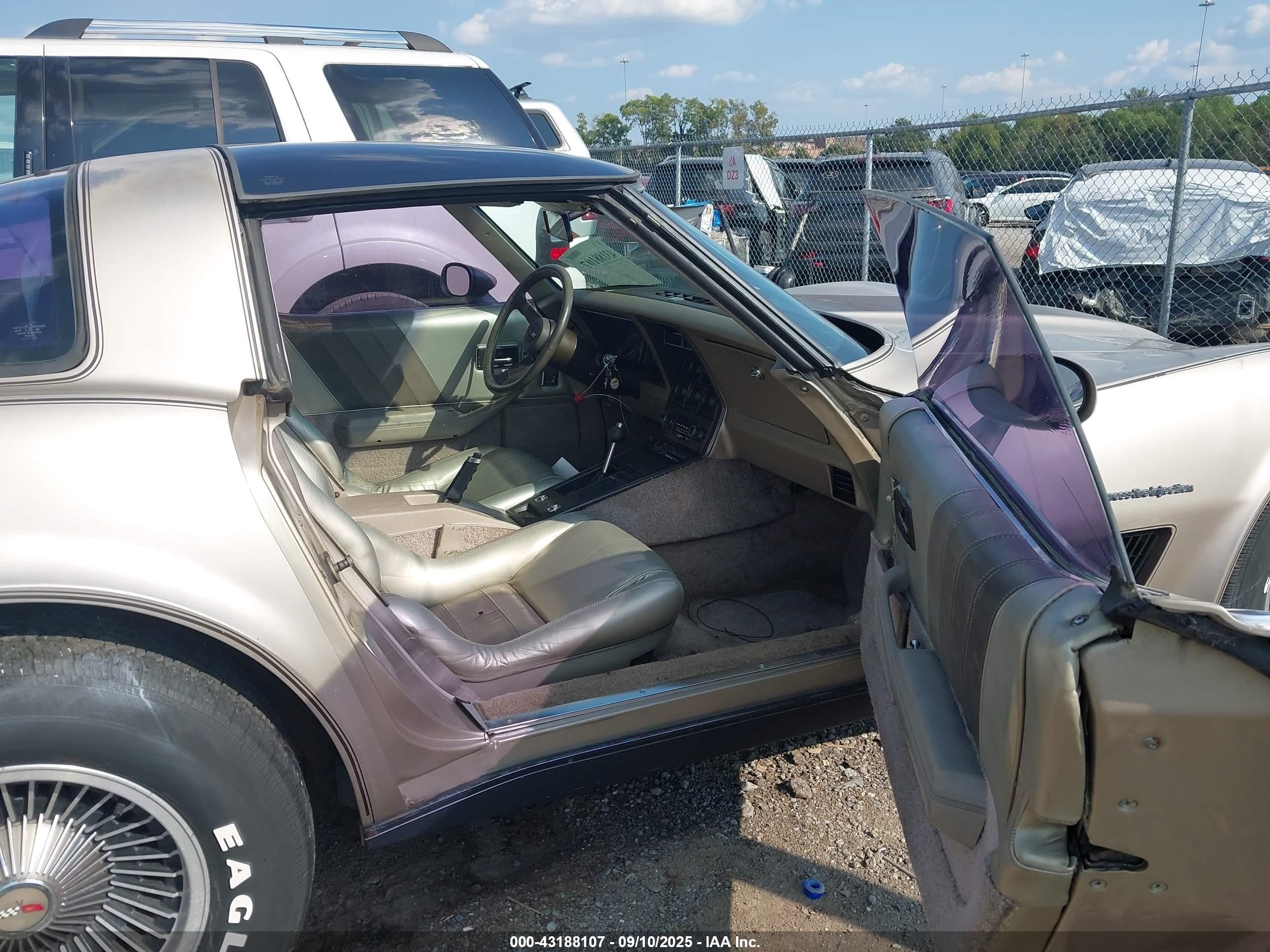 1982 Chevrolet Corvette   Золотой vin: MVIN56228IND     