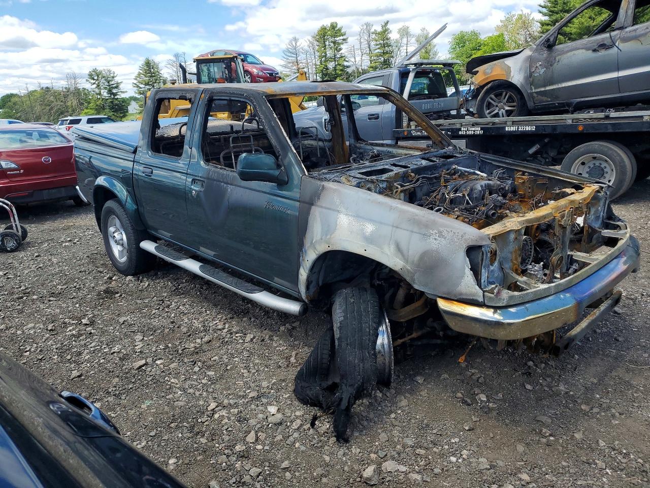 2000 Nissan Frontier Xe Green vin: N0V1N53981506