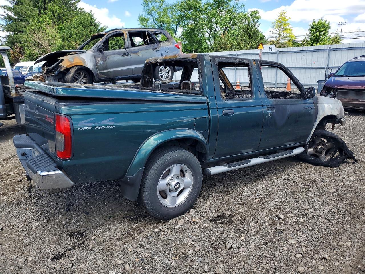 2000 Nissan Frontier Xe Green vin: N0V1N53981506