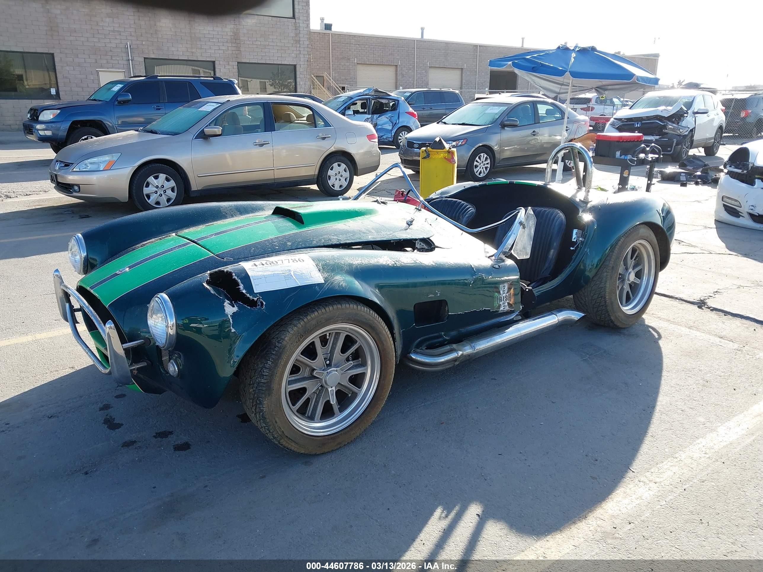 1968 Ford 427 Cobra   Green vin: NAF42700007016B88