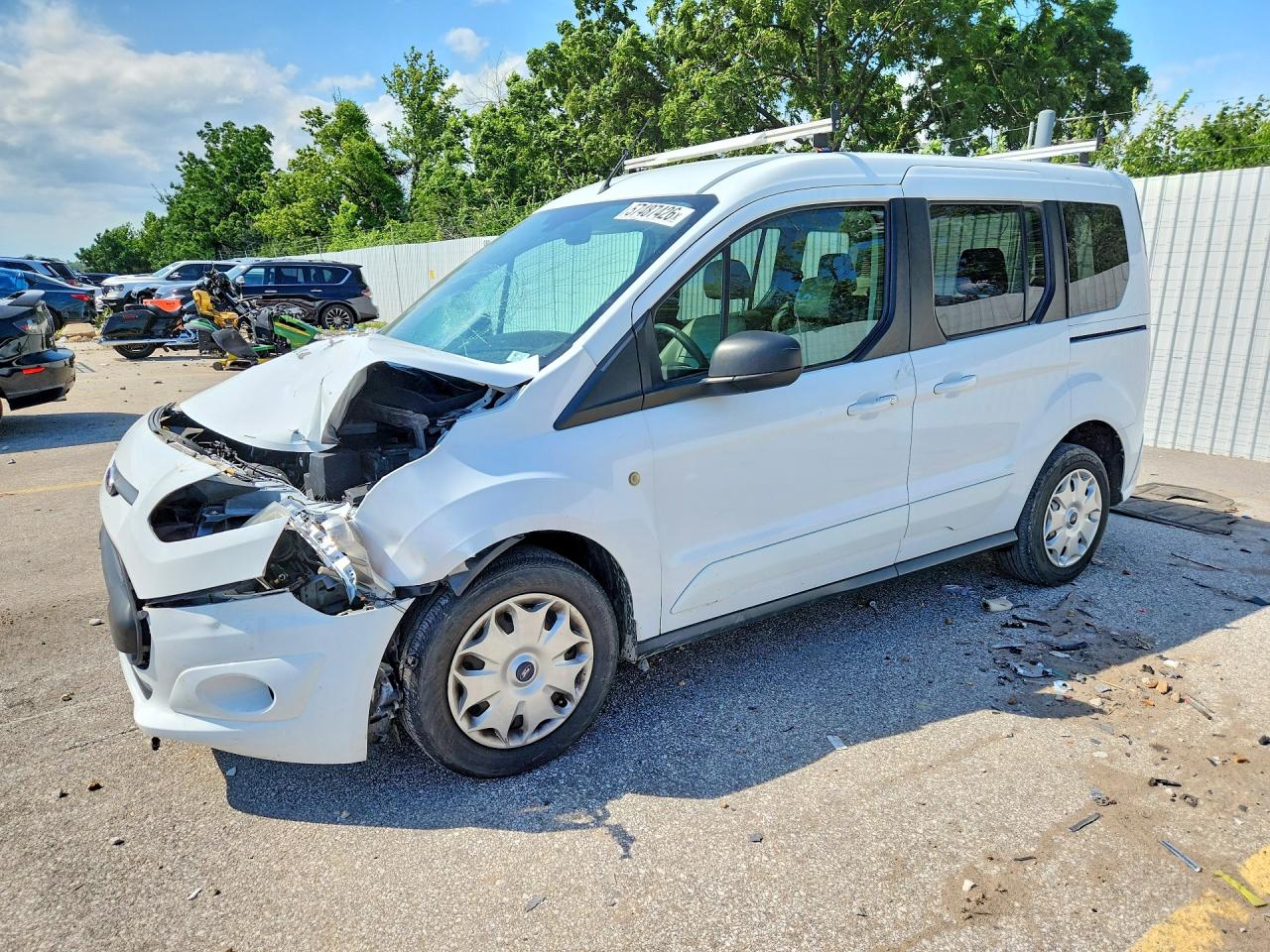2014 Ford Transit Connect Xlt White vin: NM0AE8F75E1149818